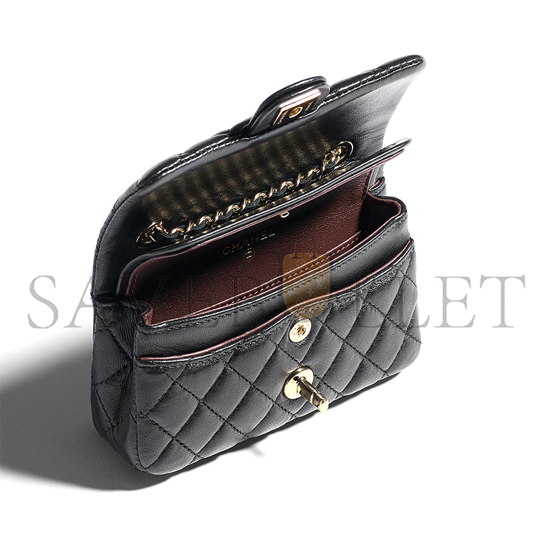 Ch*el classic mini bag with hook ap4760 (12*8*5cm)